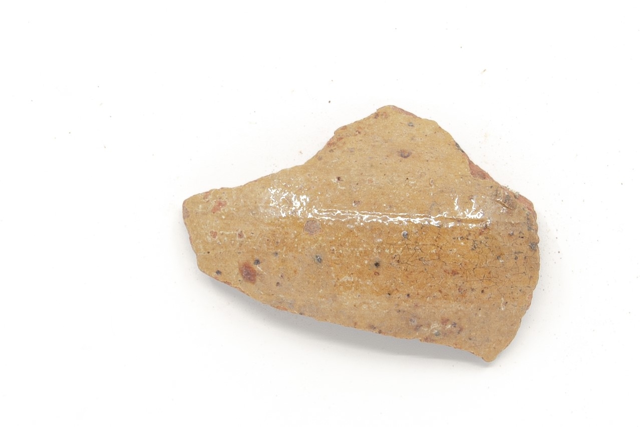 Red earthenware, lead-glazed, 