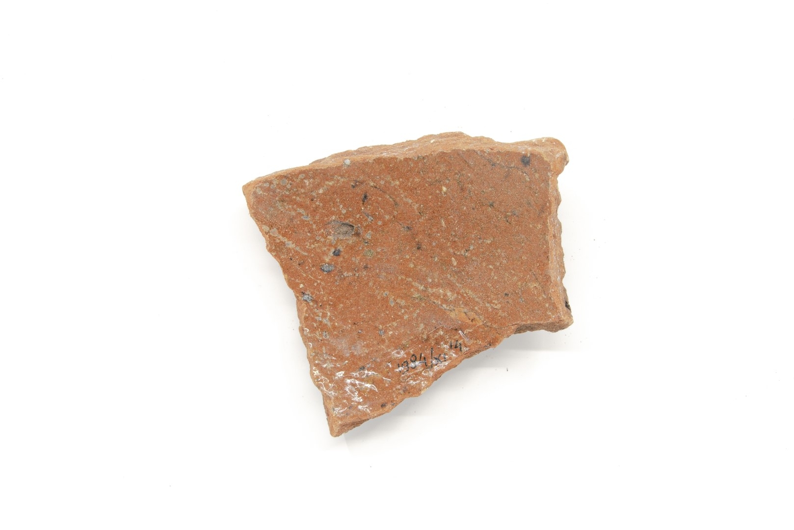 Red earthenware, lead-glazed, 