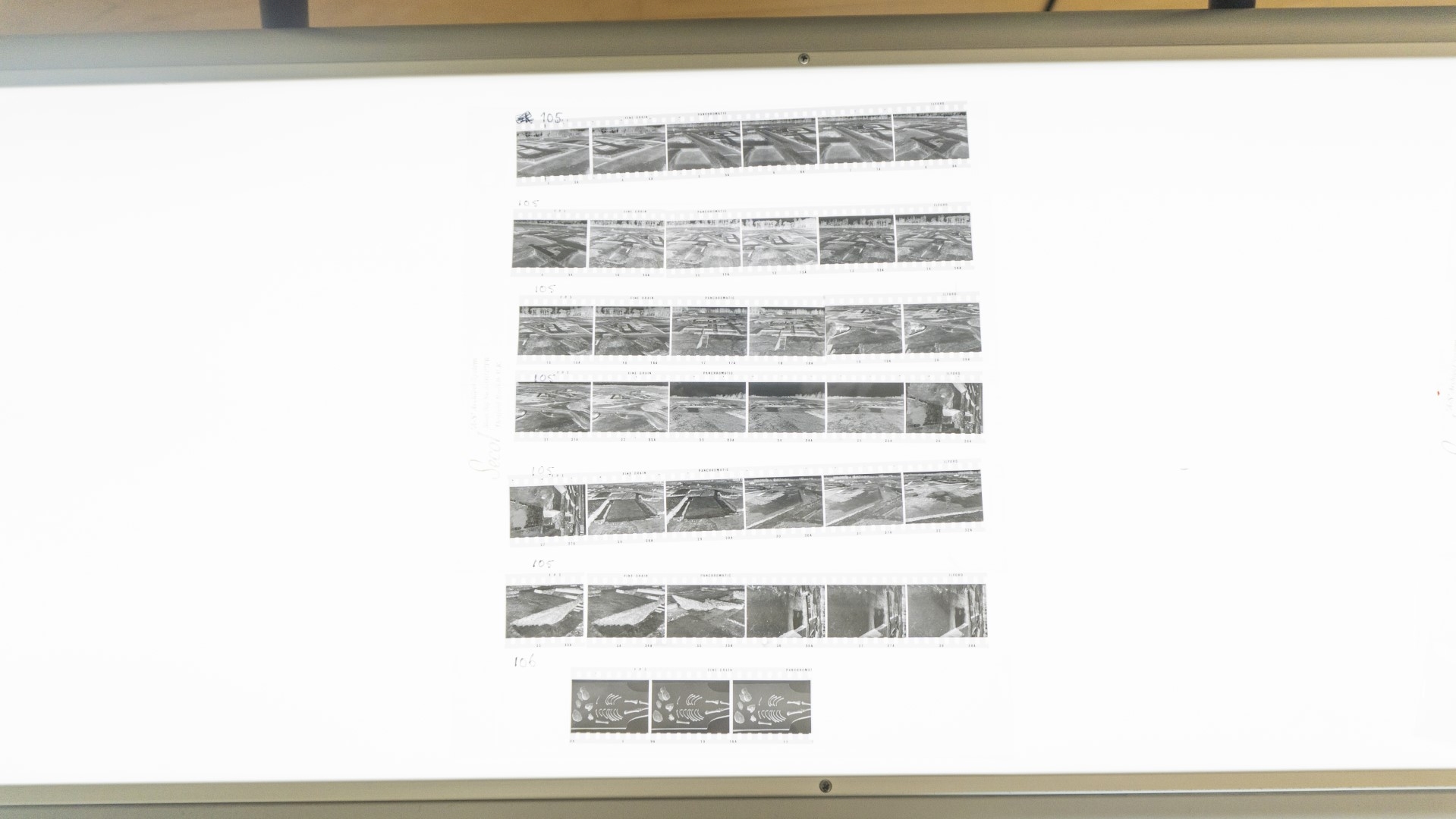 Bylma excavation negative sheets, 