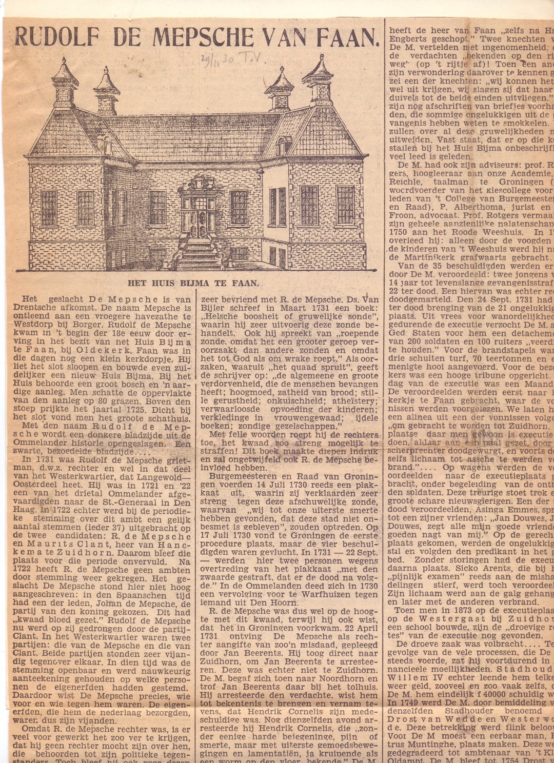 Rudolf de Mepsche van Faan