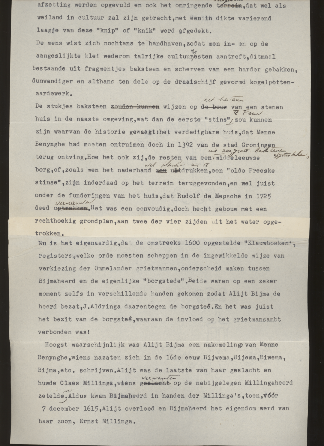 Verslag van R. Woudstra, 