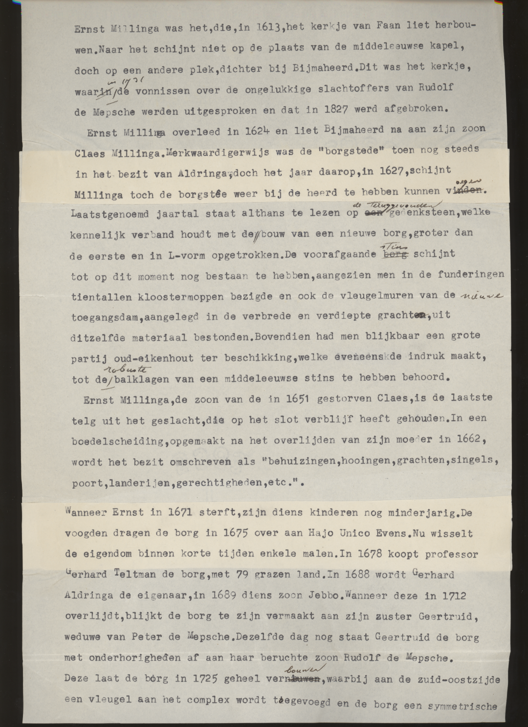 Verslag van R. Woudstra, 