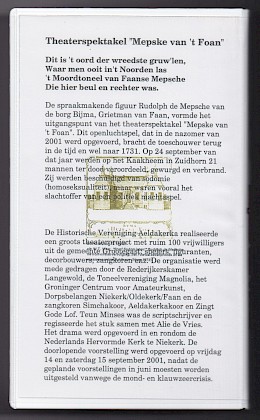 Theaterspektakel Mepske van 't Foan, 
