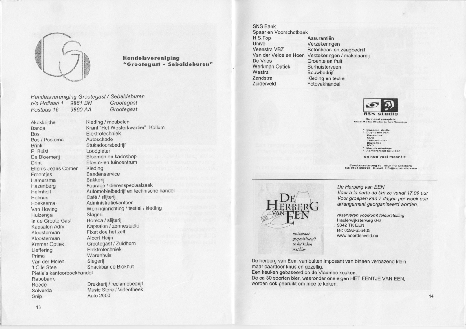 Booklet for Theaterspektakel Mepske van 't Foan, 
